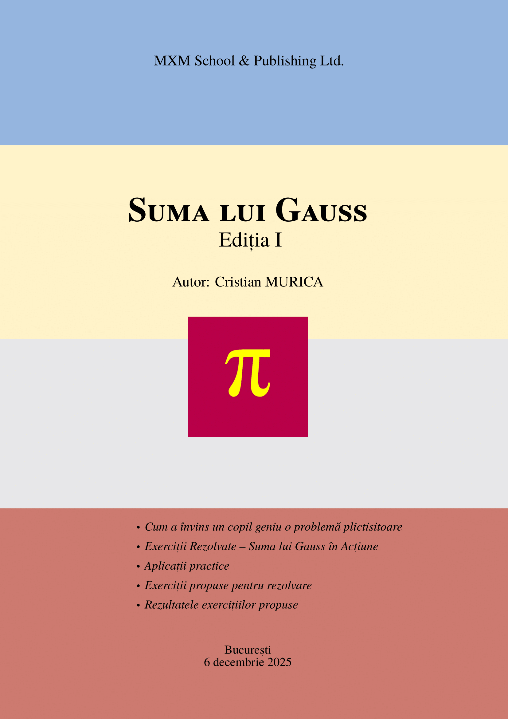 Suma lui Gauss - Ediția I (_PDF_)