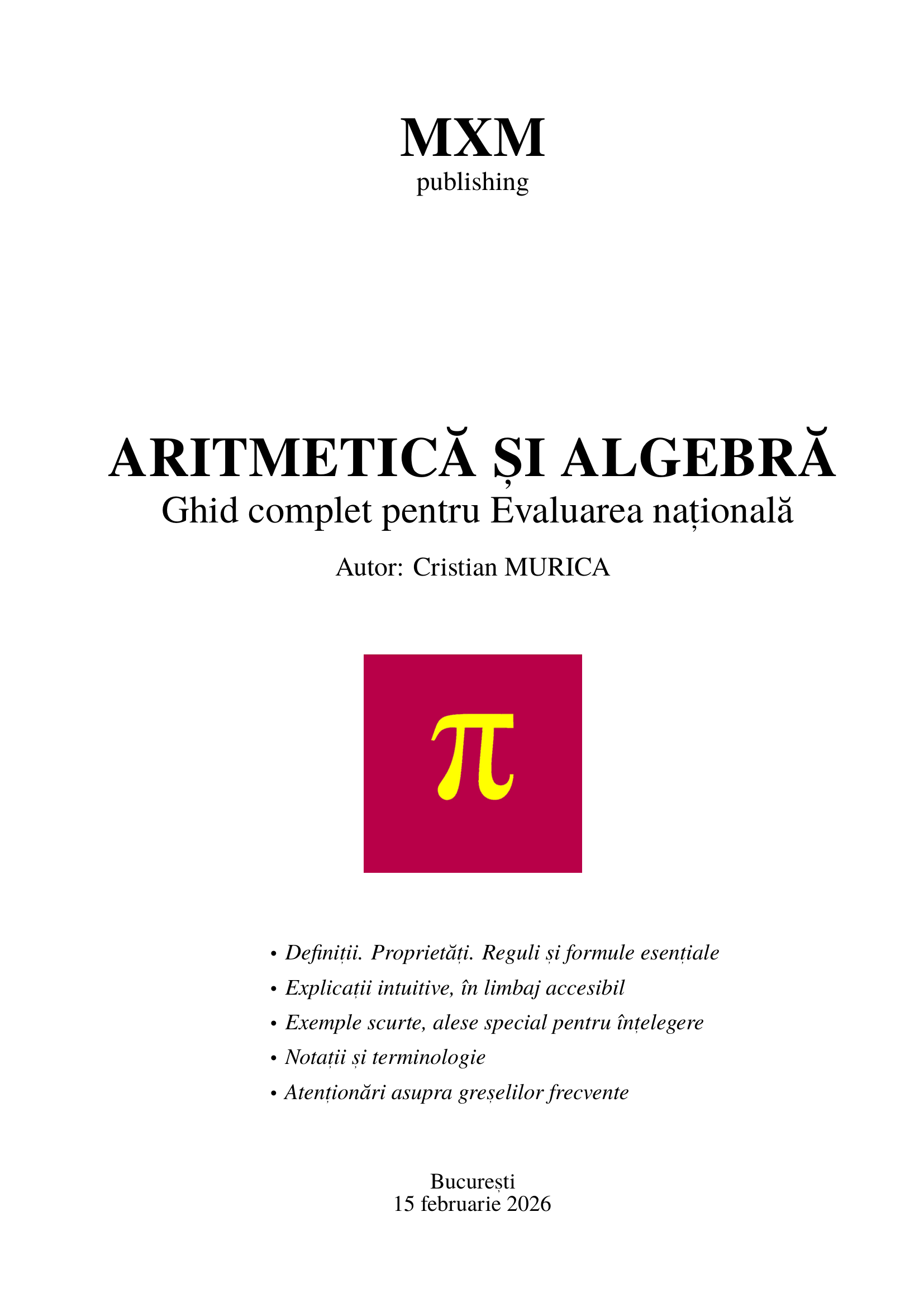 Ghid complet pentru Evaluarea Națională – Aritmetică și Algebră - Ediția I (_print după PDF_)